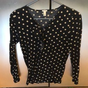 Jcrew ruffle details shirt